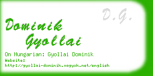dominik gyollai business card